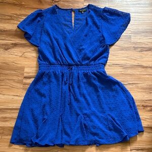 Trixxi Royal Blue Textured Dress